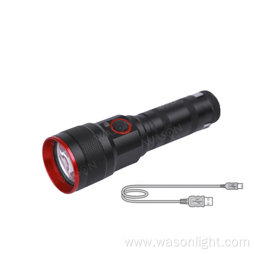 Bright Light Led Rechargeable Torch Flashlight